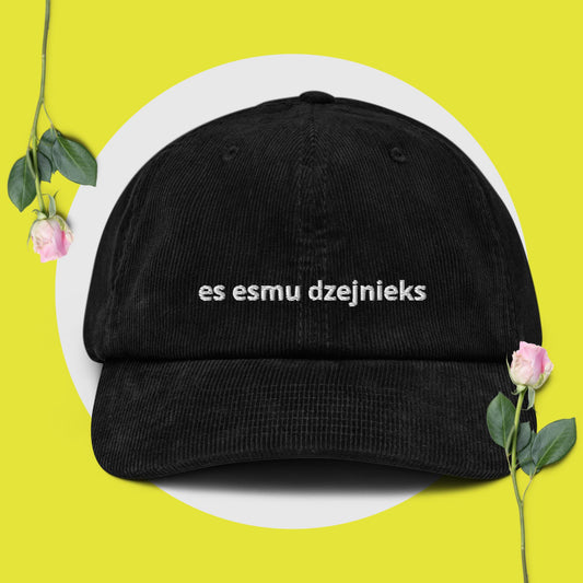 awm es esmu dzejnieks corduroy hat